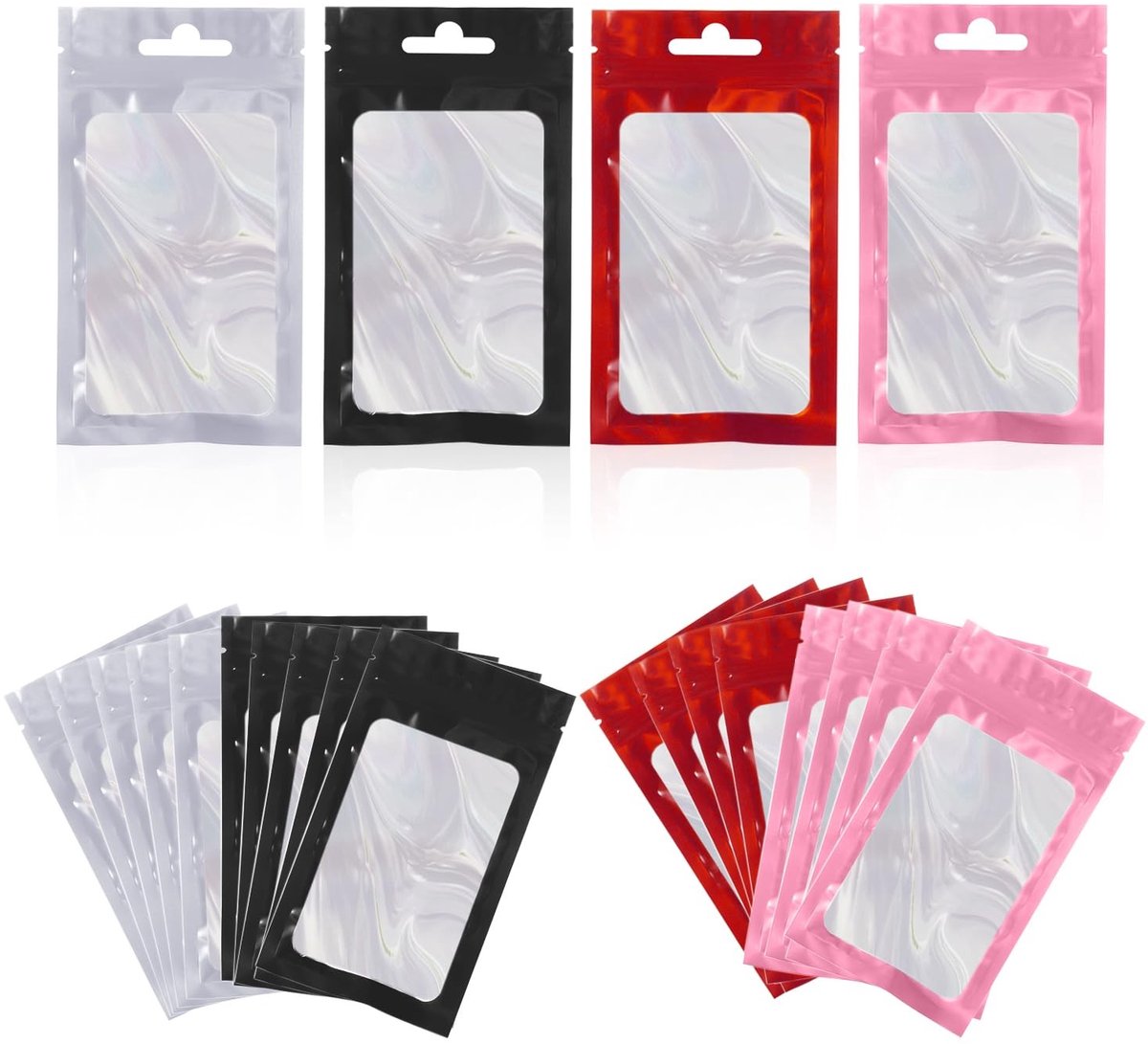 Dailygoods- Aluminiumfoliezakken 200 stuks - Herbruikbaar - Folie met ritssluiting - Geschikt voor geschenken - Multi-functioneel - Duurzaam materiaal - Opbergzakken