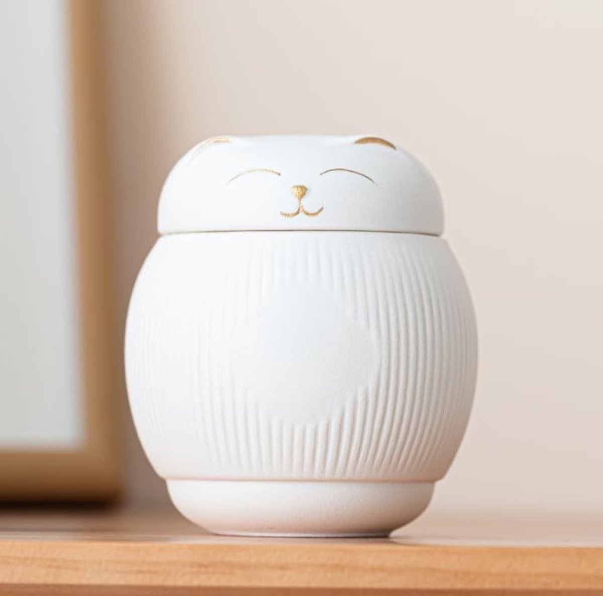 Dailygoods- Urn voor Kat - Duurzame Dierenurn - Gedenkdoos Huisdier - Witte Urn voor As - Capaciteit 4 kg - Hoogwaardige Kwaliteit
