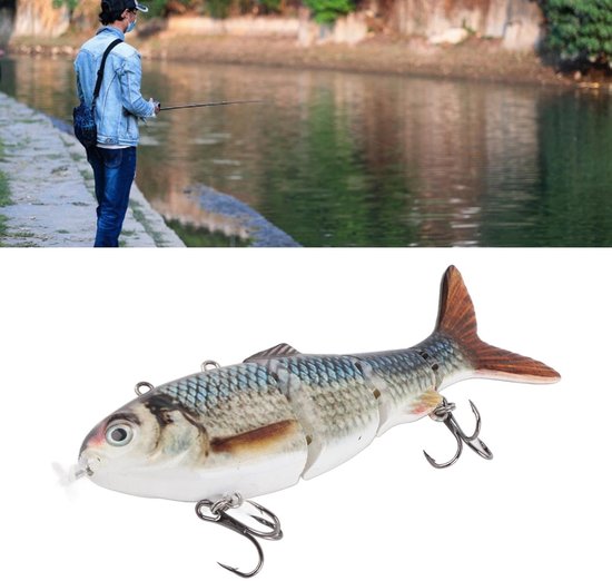 Dailygoods - Robotic Fishing Lure - Elektrisch Zwemaas - Oplaadbaar en Recyclebaar - Groen LED-licht - Onderwaterroofdieren - Unisex Volwassenen - 20,... — afbeelding 4