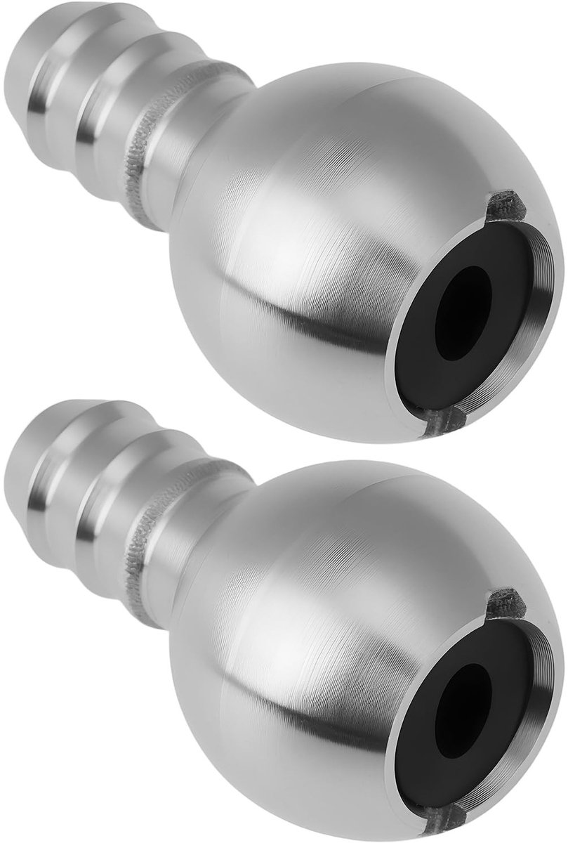 Dailygoods- Zeef - 2 Stuks - Hoogwaardig RVS - PA Foam Filterbal - 23mm Lengte - 14mm Diameter - Corrosiebestendig - Filterball