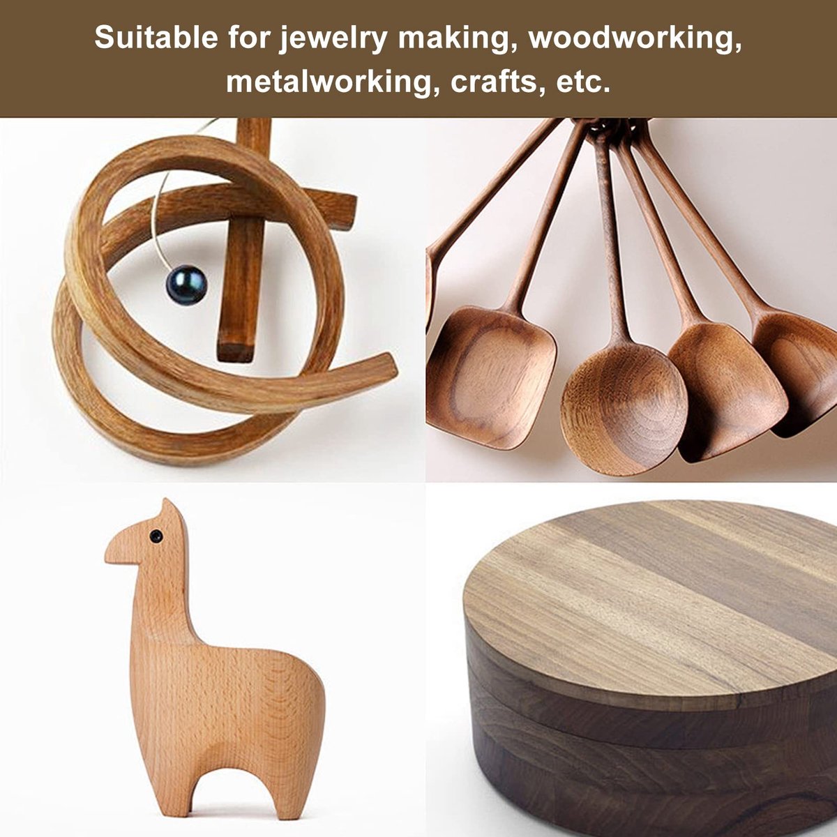 Dailygoods- Figuurzaag Precisie - Mini-handzaag - Houten Handvat - Aluminium Behuizing - Ergonomisch Ontwerp - Ideaal voor Houtbewerking