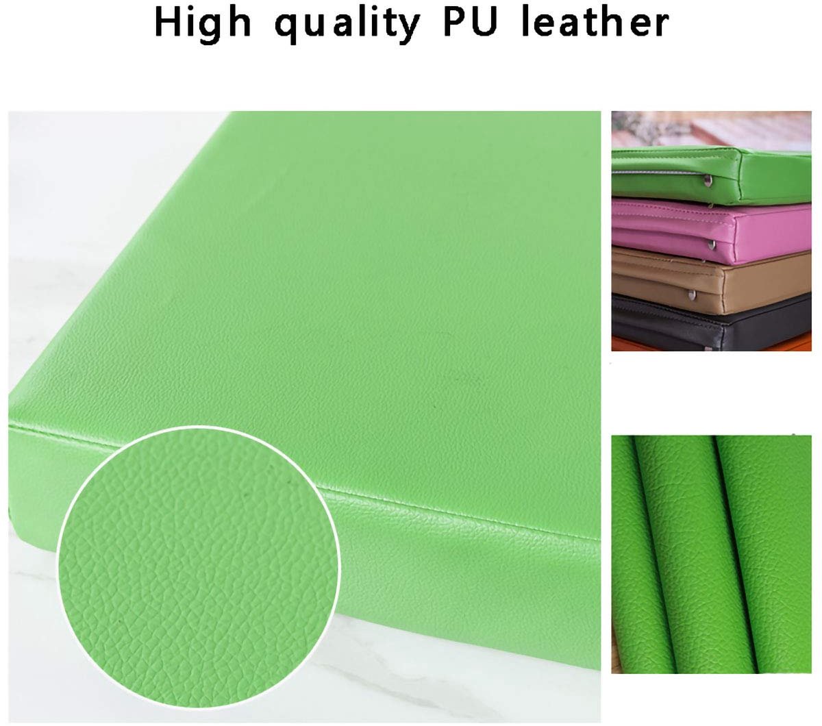 wangk Tuinbank Katoen Gewatteerde Outdoor Tuinkussen Vervanging Matras voor Patio Meubels Keuken of Eetbank Binnen-Zwart 180×35×5cm