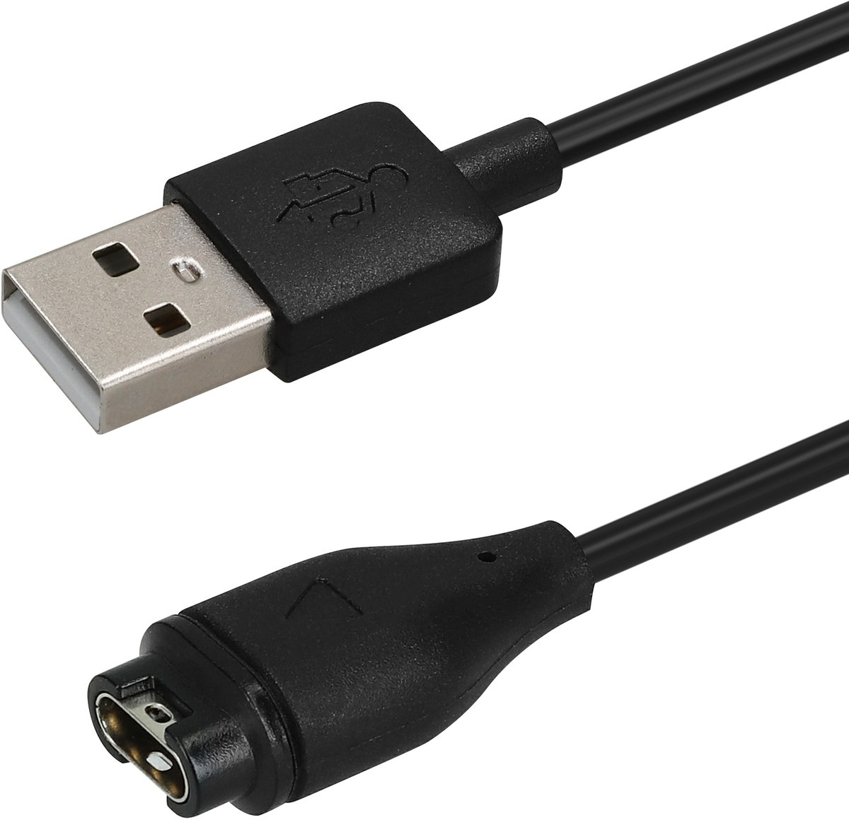 kwmobile USB-oplaadkabel geschikt voor Garmin Vivoactive 3 , 4 / Vivosport / Venu 2 , 2S , Sq / Fenix 5 , 6 , 7S , 7 - Kabel voor smartwatch - zwart