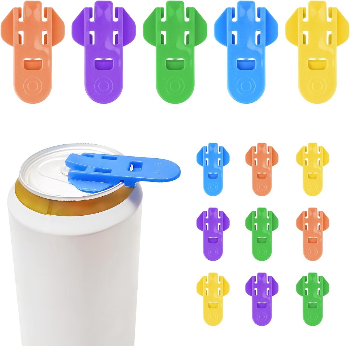 15 blikopeners en drankbescherming, drankblikopener, blikopener, drankbliksluiting, gemakkelijk te openen en tab-opener, drankbescherming voor cola, bier, drankblikjes sluiting