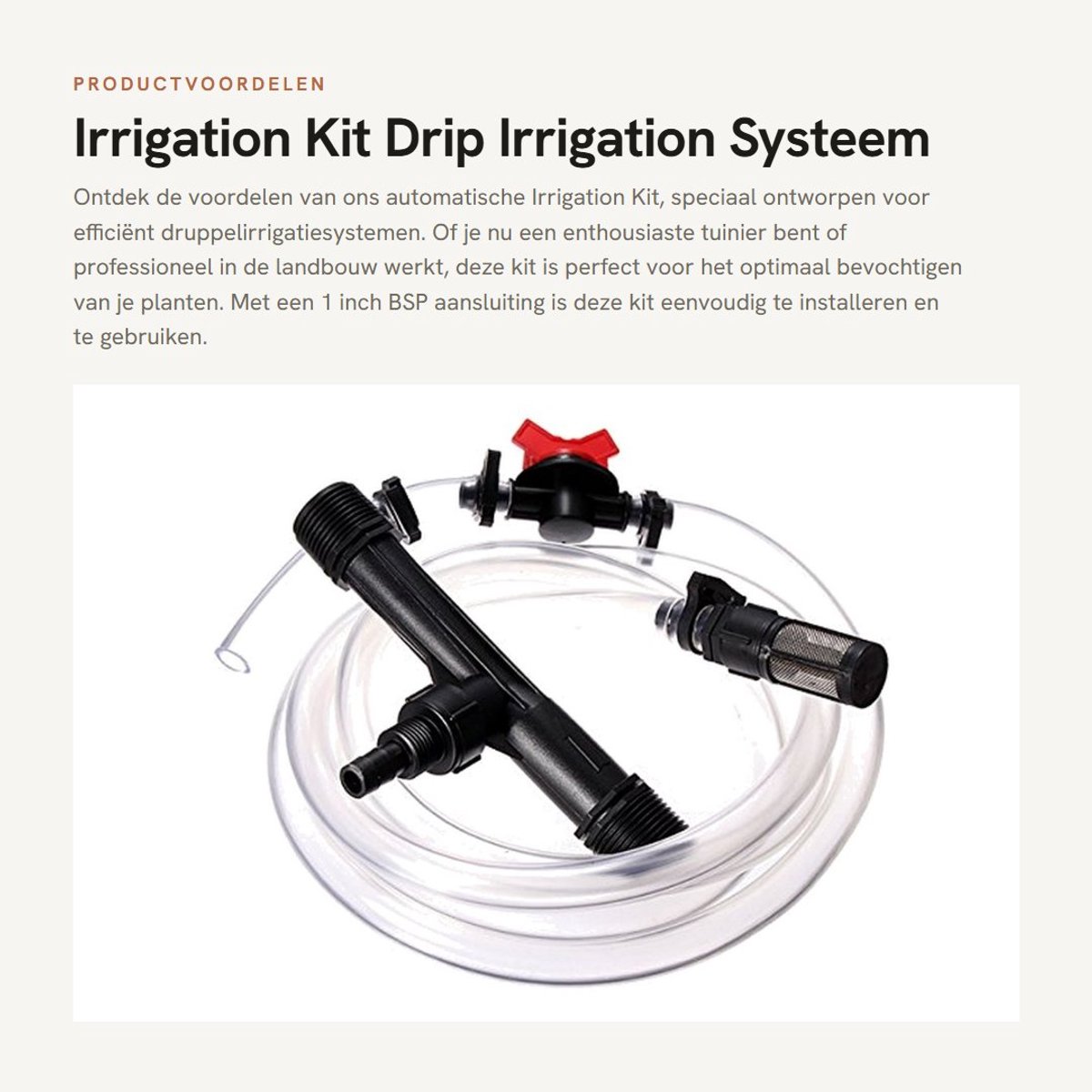 Dailygoods- Irrigatiekit 1 Inch - Automatisch - Venturi Zeef - Kunststof - Mestinjectoren - Compacte Injectieapparaat - Drip Irrigation