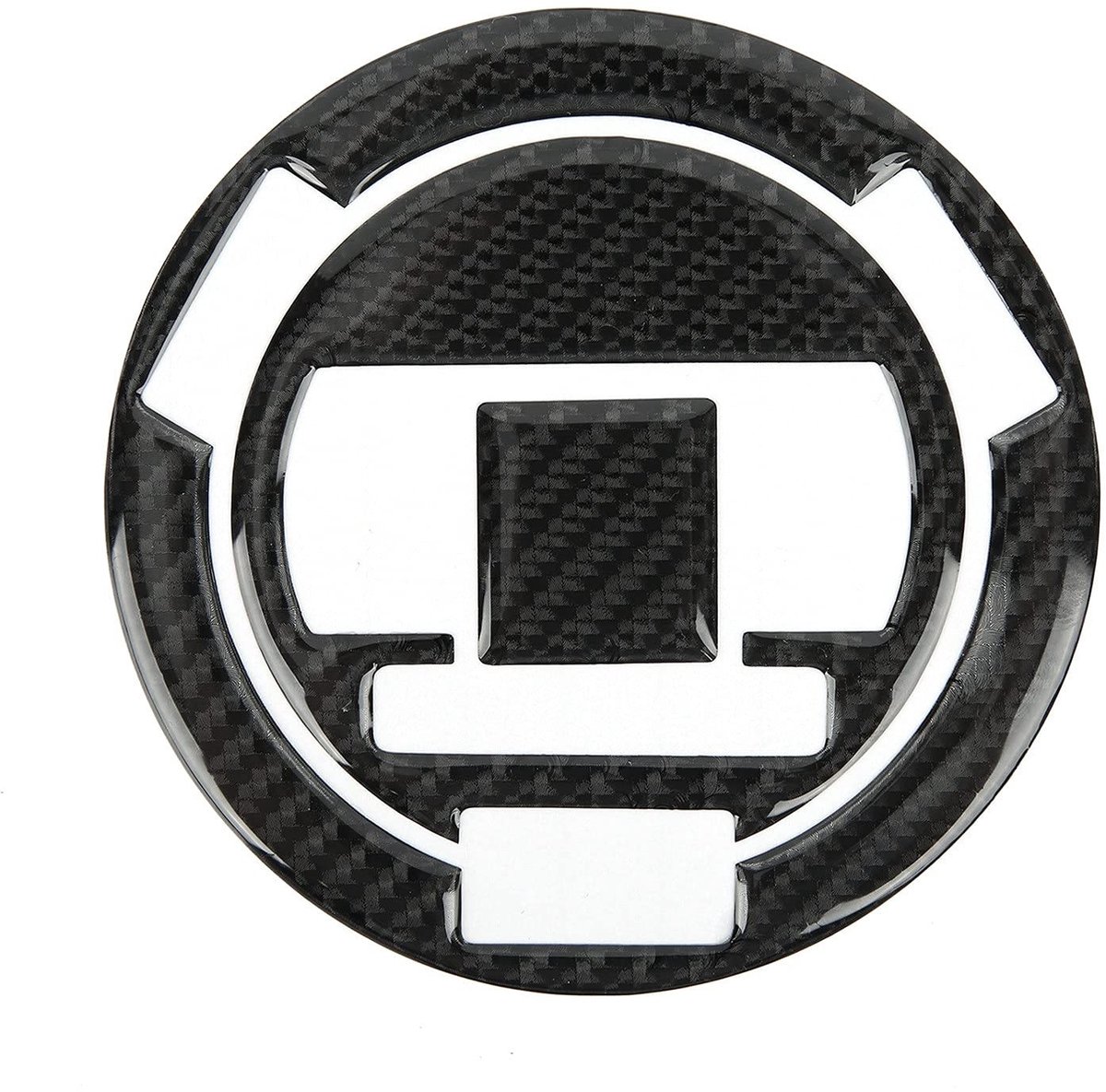Dailygoods- Tankpad Koolstofvezel - Tankdop Sticker - Tankbeschermer - Anti-slijtage - Duurzaam - Eenvoudige installatie