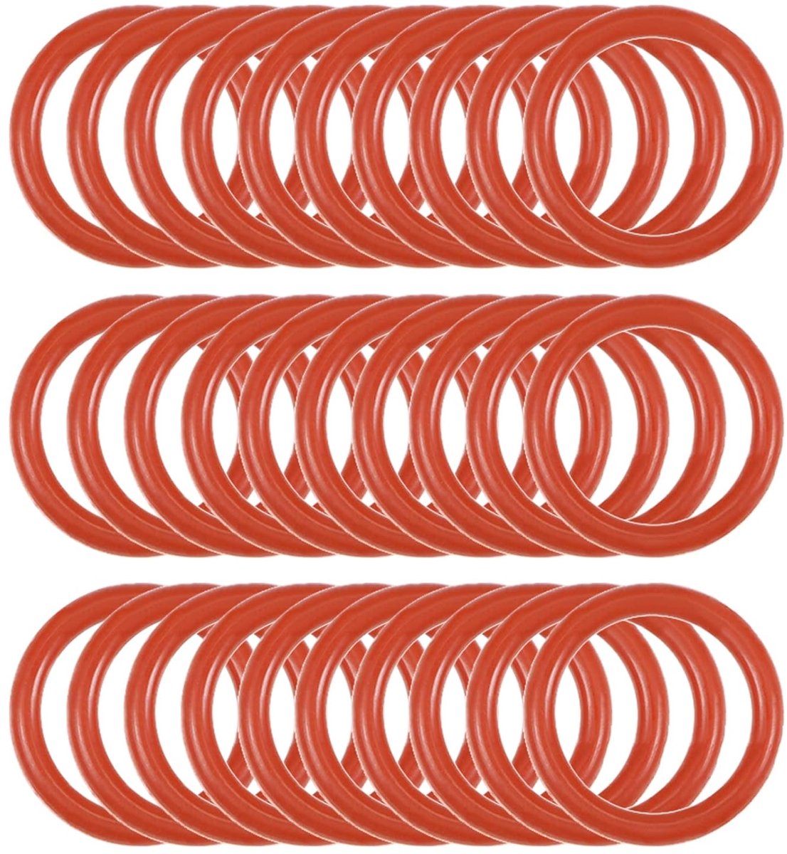 O-ringen afdichting 8 x 6 x 1 mm voor afdichting kraanslang rood