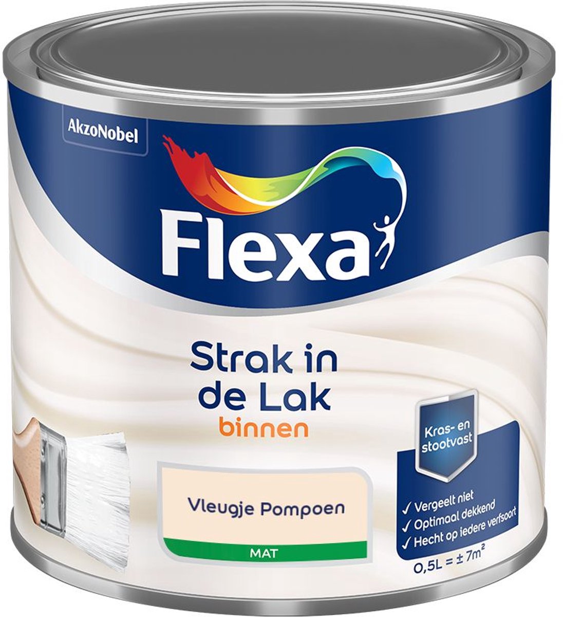 Flexa - Strak In De Lak Binnenlak Mat - Vleugje Pompoen - Mengverf - 500 Ml