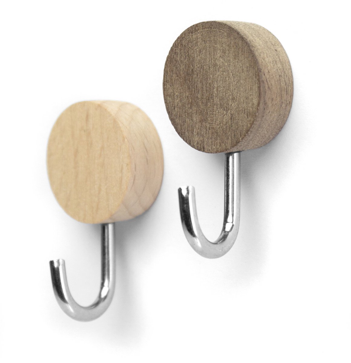 Magnetic Hook Wood - set of 2 assorted