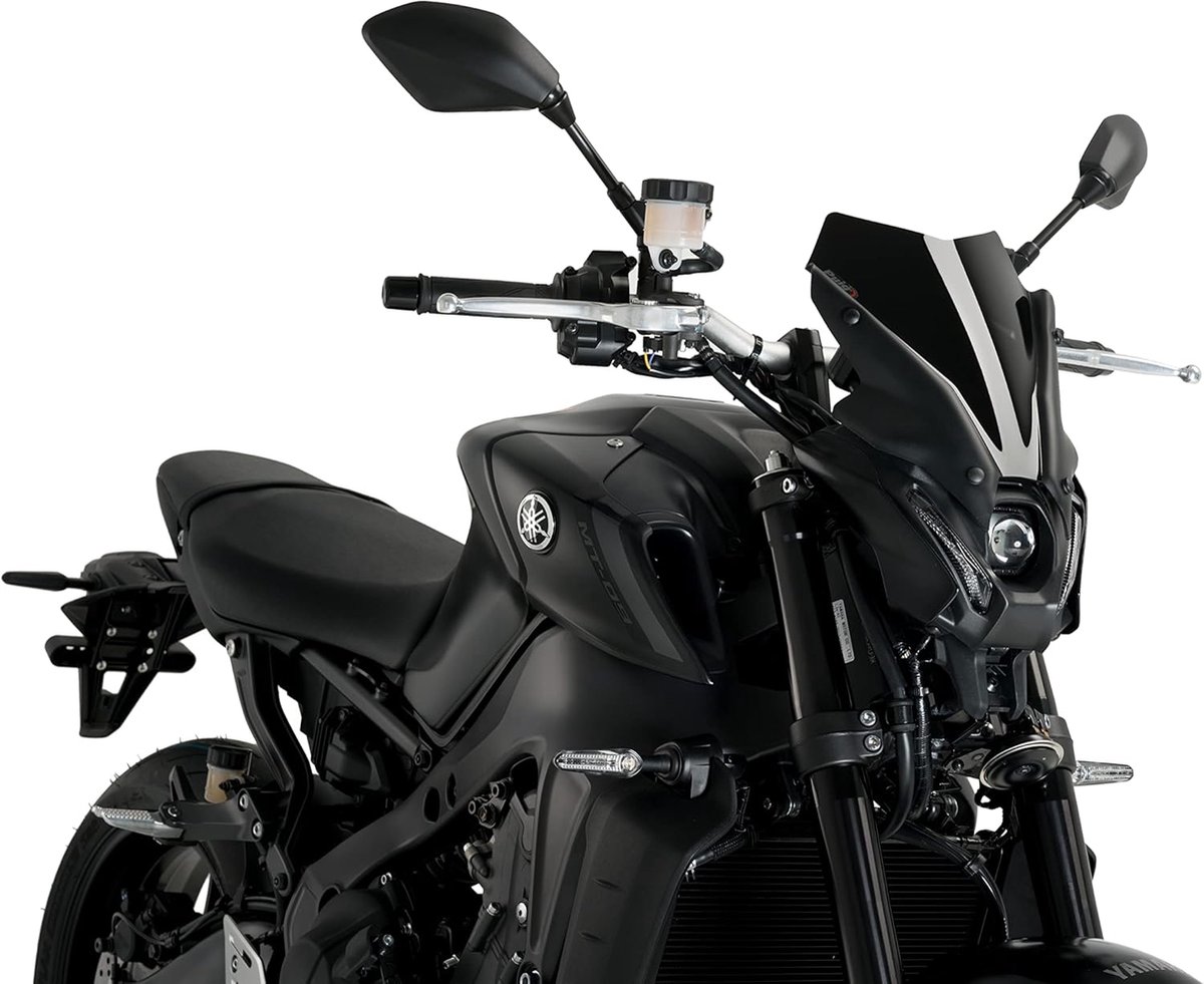 Motorruit Sport - Windscherm Deflector - Windbescherming Motor - Aerodynamisch Ontwerp - 3 mm Dik - Zwart
