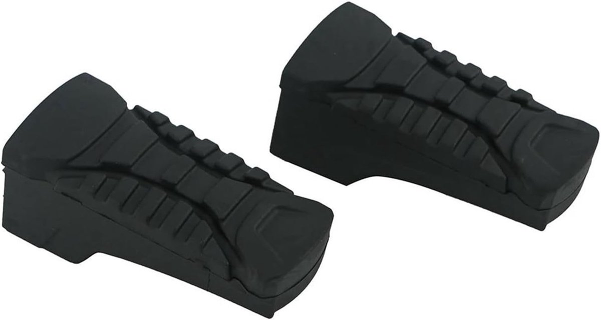 Motorfiets Voetsteunen - Rubber Plaat - Comfortabel Rijden - Universele Pasvorm - 1x1x1 cm - Zwart