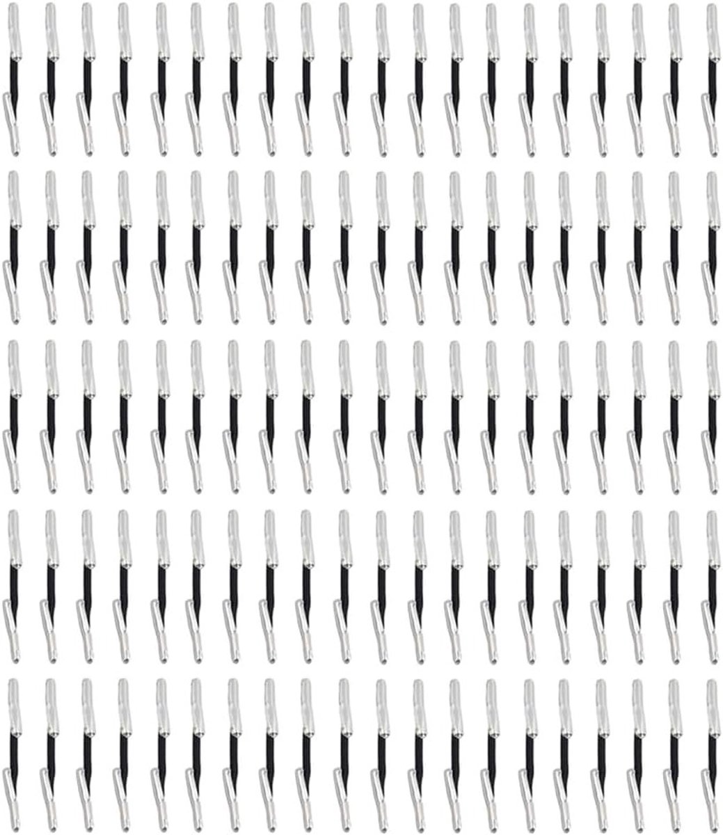 100 Stuks Labels voor Schatkisten, 4.5cm Elastische Metalen Tags voor Organisatie van Documenten en Papieren
