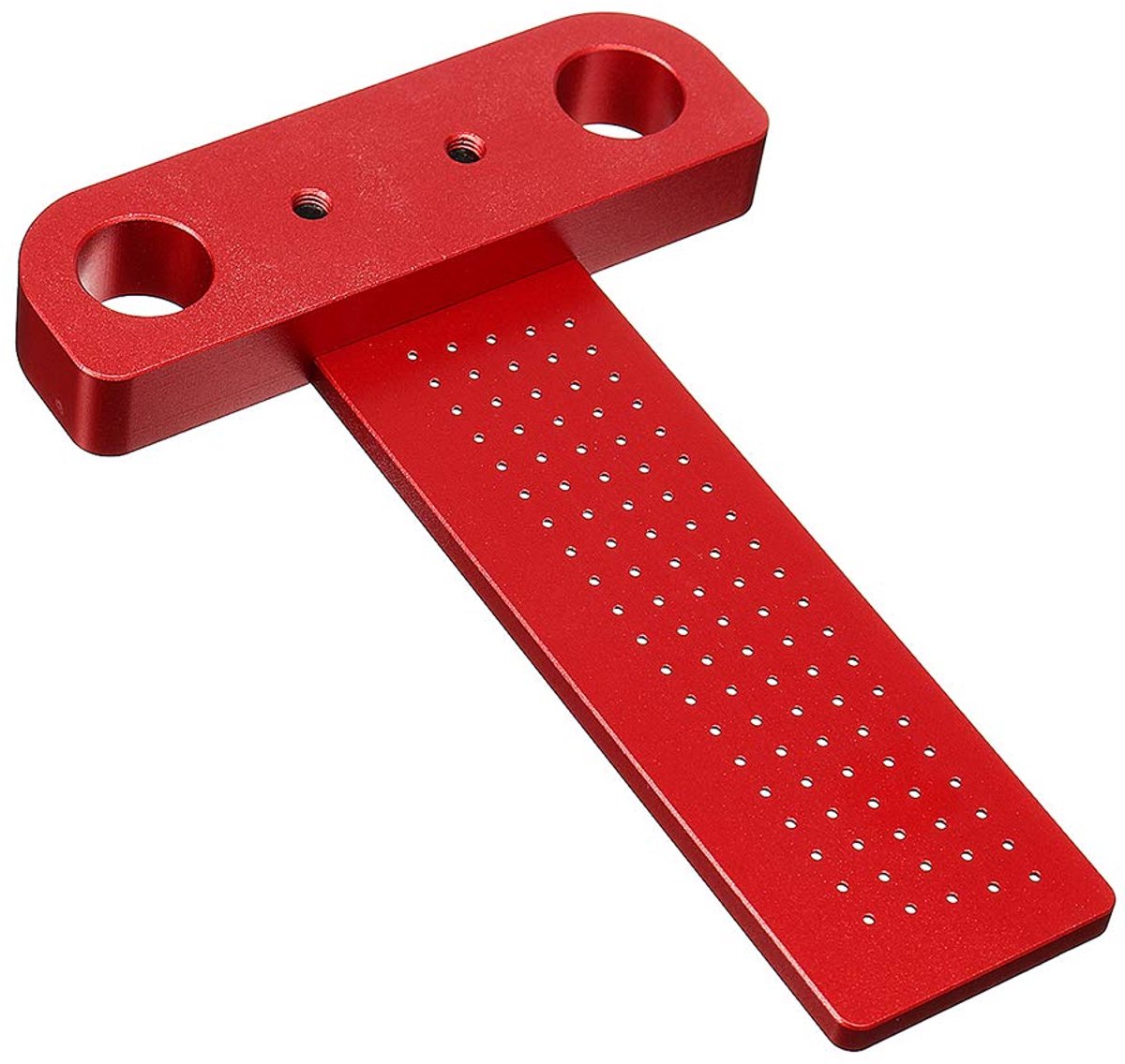 Meetliniaal - Houtbewerkingsliniaal - Nauwkeurig Markeren - Gatpositionering - 100 Mm - Rood
