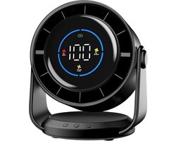 Deze krachtige maar stille ventilator heeft 100 snelheidsinstellingen, is een tafelventilator met een 105° draaibare kop, USB-opladen en een draagbaar ontwerp, geschikt voor kantoren, huizen, slaapkamers, auto's en andere locaties.