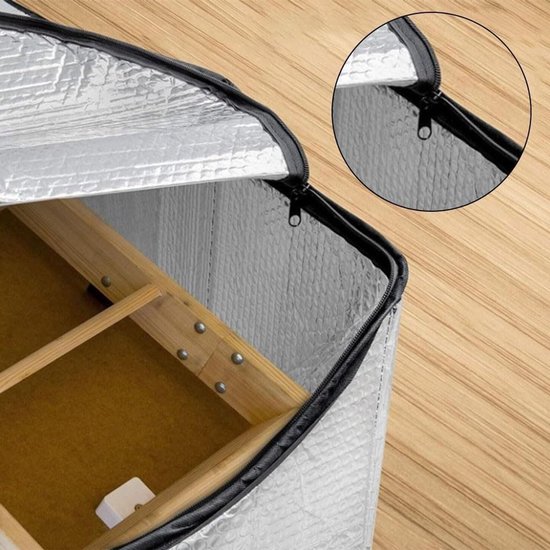 Isolatiehoes voor zoldertrap 63,5 x 137,2 x 28 cm - Energiezuinige zoldertrap isolatie voor optimale warmtebehoud en geluidsdemping van Merkloos — afbeelding 2