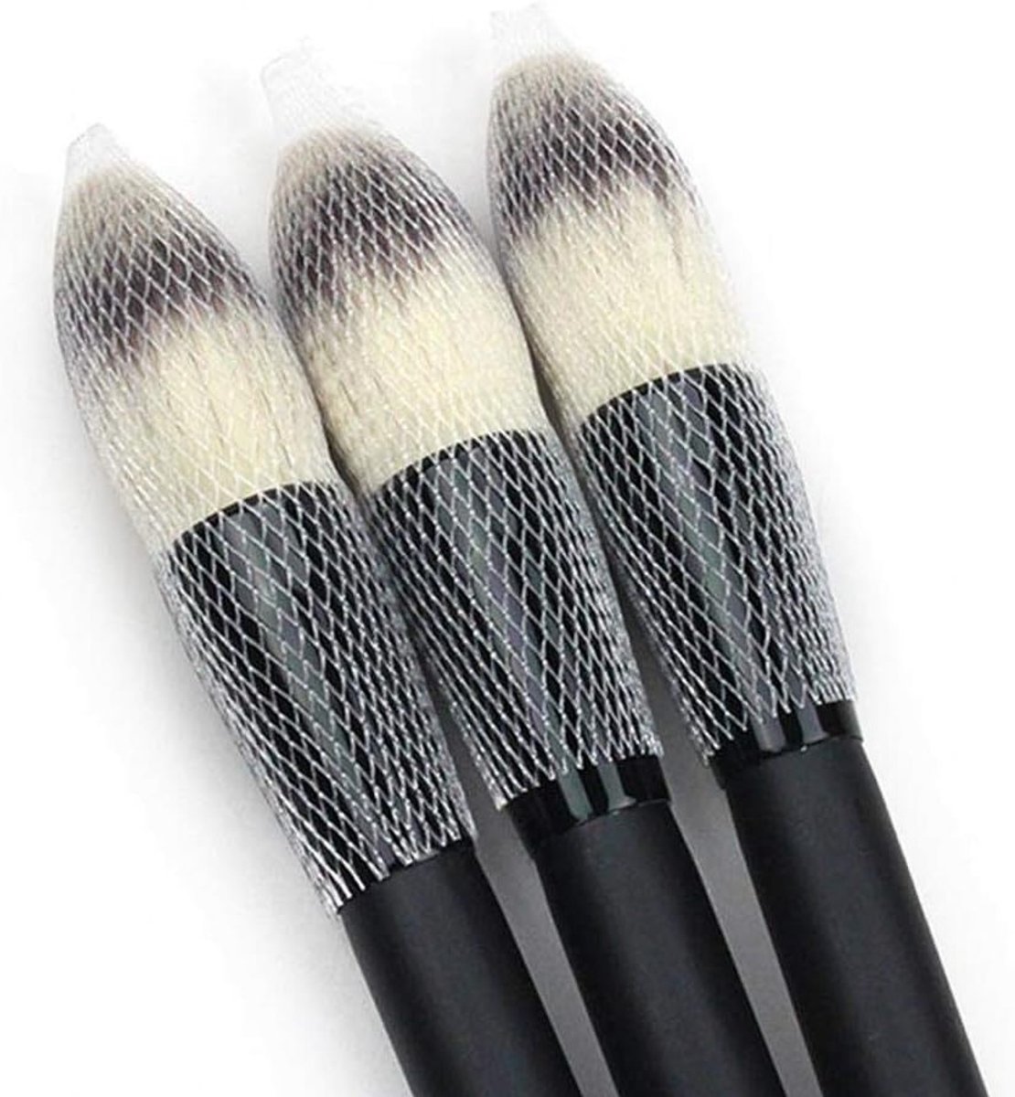 Herbruikbare Mesh Beschermhoes voor Make-upkwasten - 100 Stuks, Ideaal voor Bescherming en Onderhoud van Cosmetische Penselen