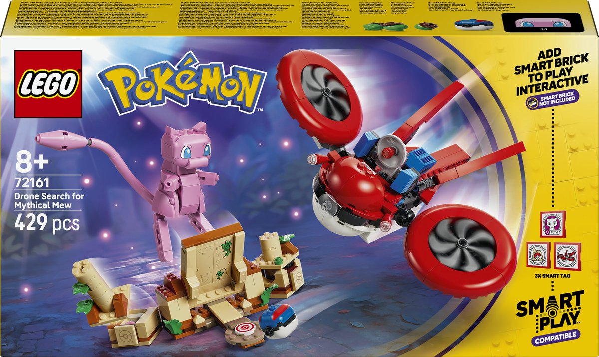 LEGO Pokémon SMART Play: Dronezoektocht naar Mythische Mew - 72161