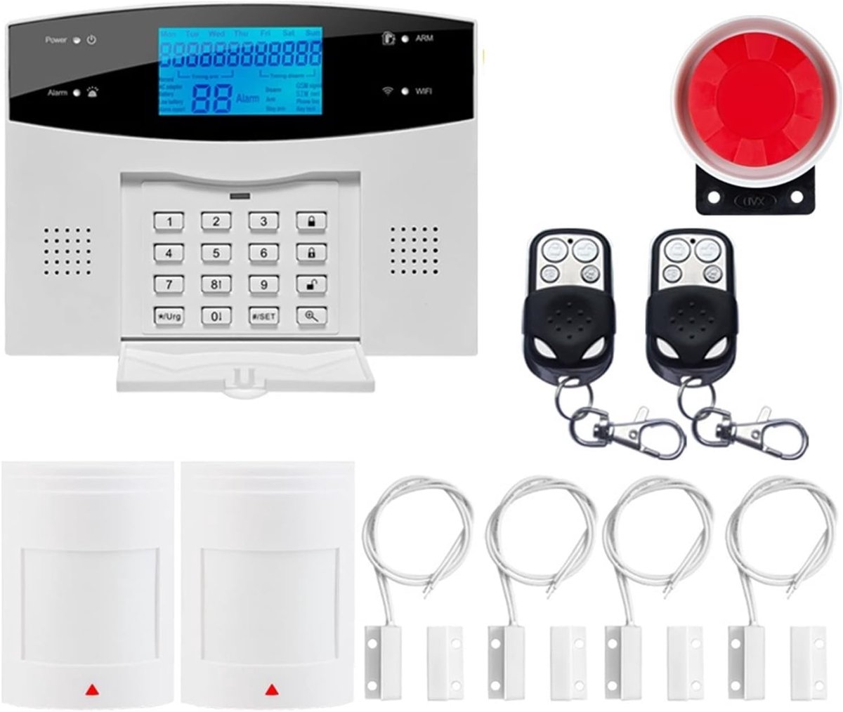 Draadloos Alarmsysteem - Huisbeveiliging - Woning Beveiligen - App Bediening - 99 Zones - G2BWA