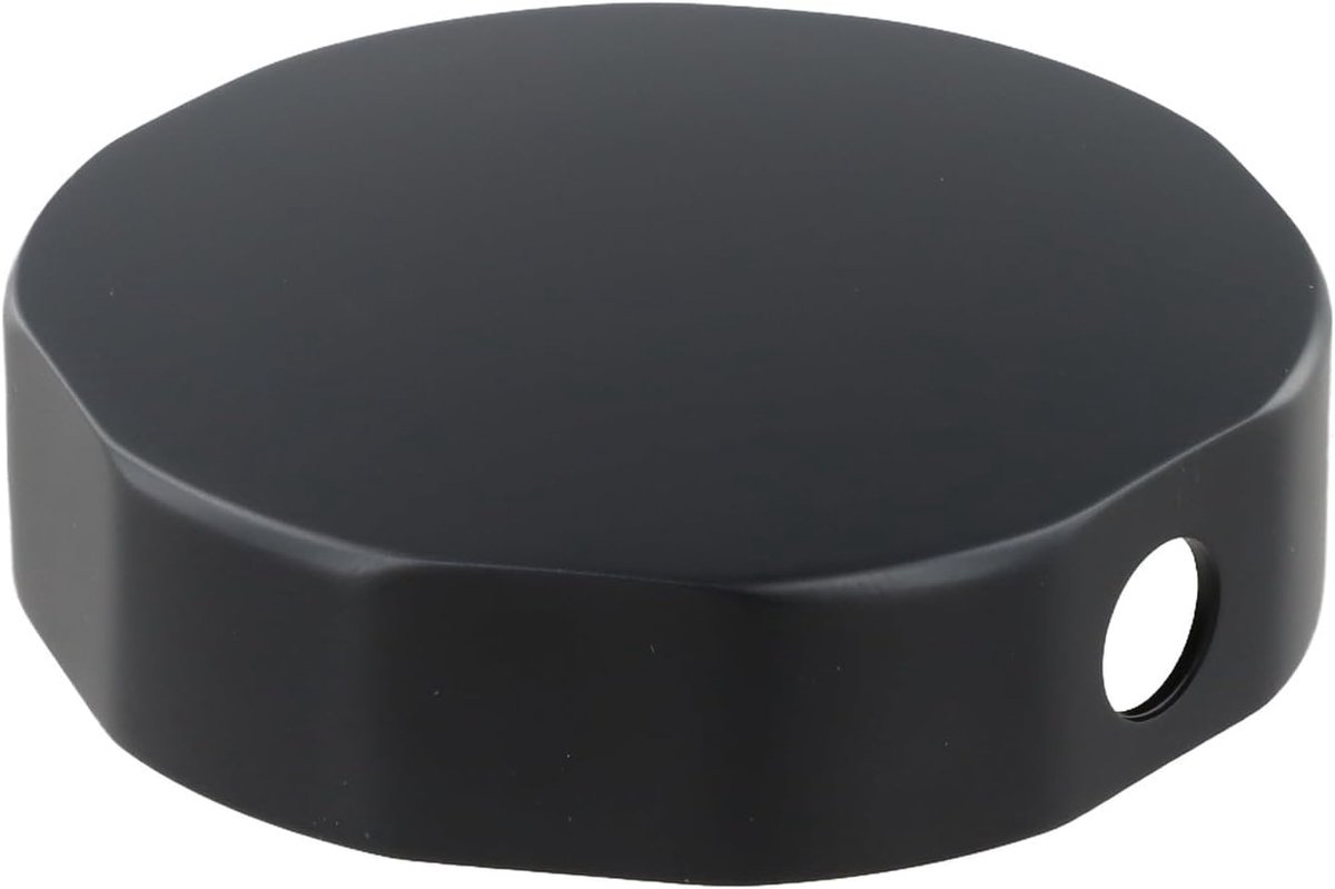 SnelShoppen - Bath Control Knob 74mm Zwarte Messing Badknop met Overlooppreventie, Eenvoudige Installatie, Modern Design, Geschikt voor Badkamer Hardw