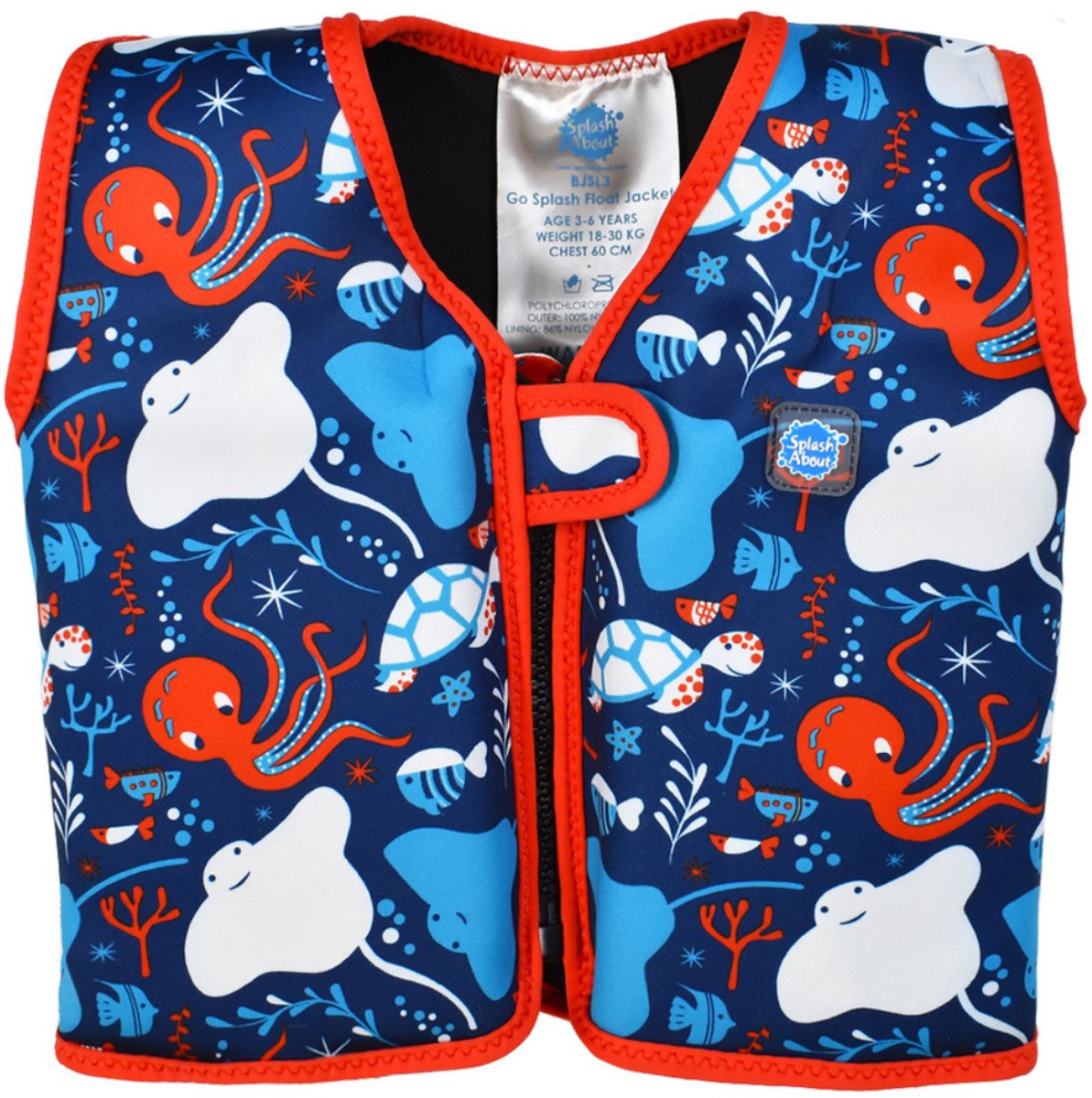 Splash About Go Splash Float Jacket – Drijfvest voor Peuters en Kinderen – Verstelbaar Drijfvermogen – Leren Zwemmen