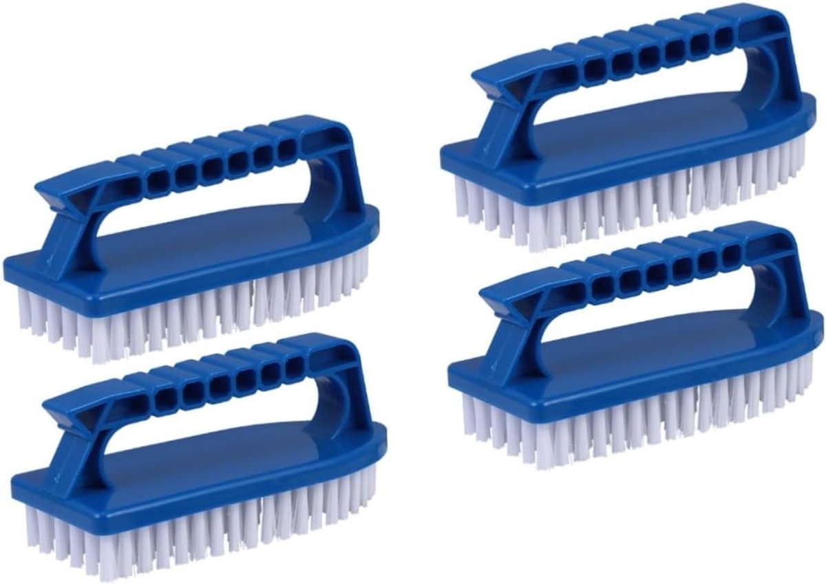 Zwembad Reinigingsborstel – Pool Schrobtool – Vegen en Schrobben – Antislip Handvat – 4 Stuks – Blauw Zwembad Reinigingsborstel – Pool Schrobtool – Vegen en Schrobben – Antislip Handvat – 4 Stuks – Blauw