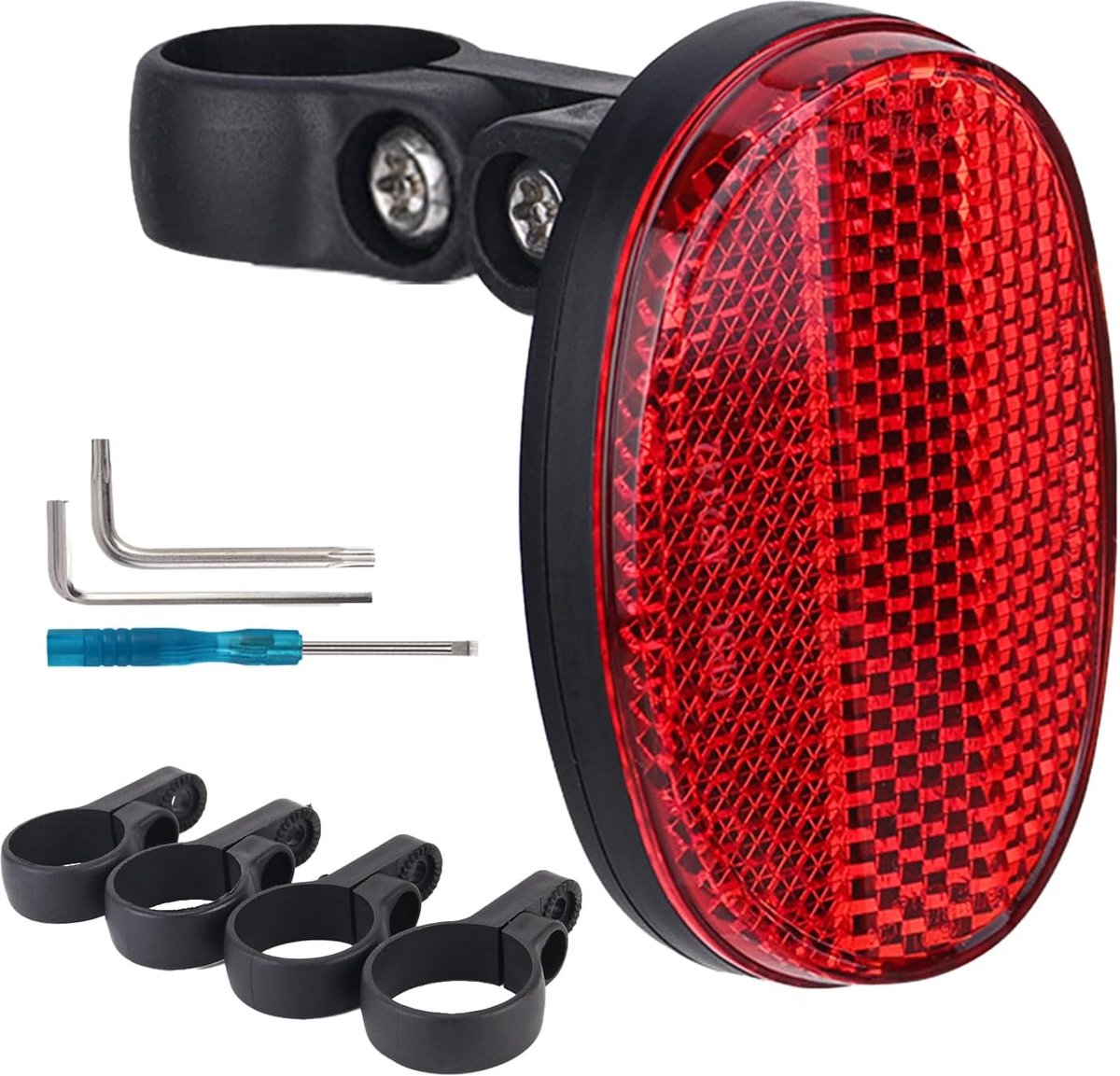 Fiets Achterlicht - Zadelpen Verlichting - Nacht Fietsen - Hoge Reflectiviteit - 13 x 8.99 x 5 cm - Rood