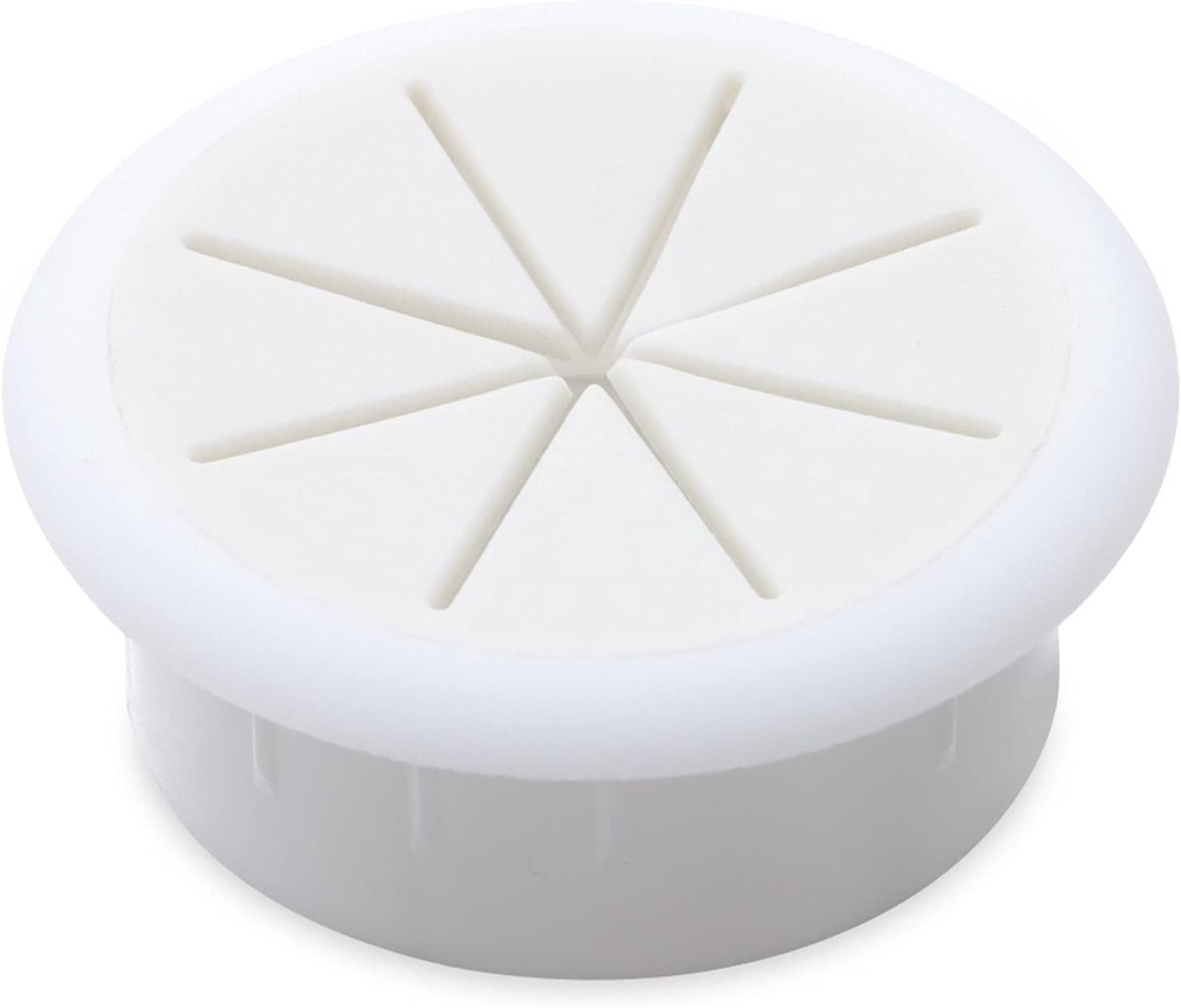 Kabeldoorvoer Bureau - Draad Organisator - Netjes Werken - Afneembare Deksel - 60MM - Wit