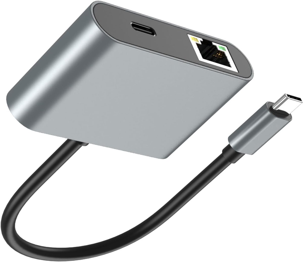 Netwerk Adapter - Ethernet Converter - Stabiel Internet - Plug and Play - Compact Formaat - Grijs