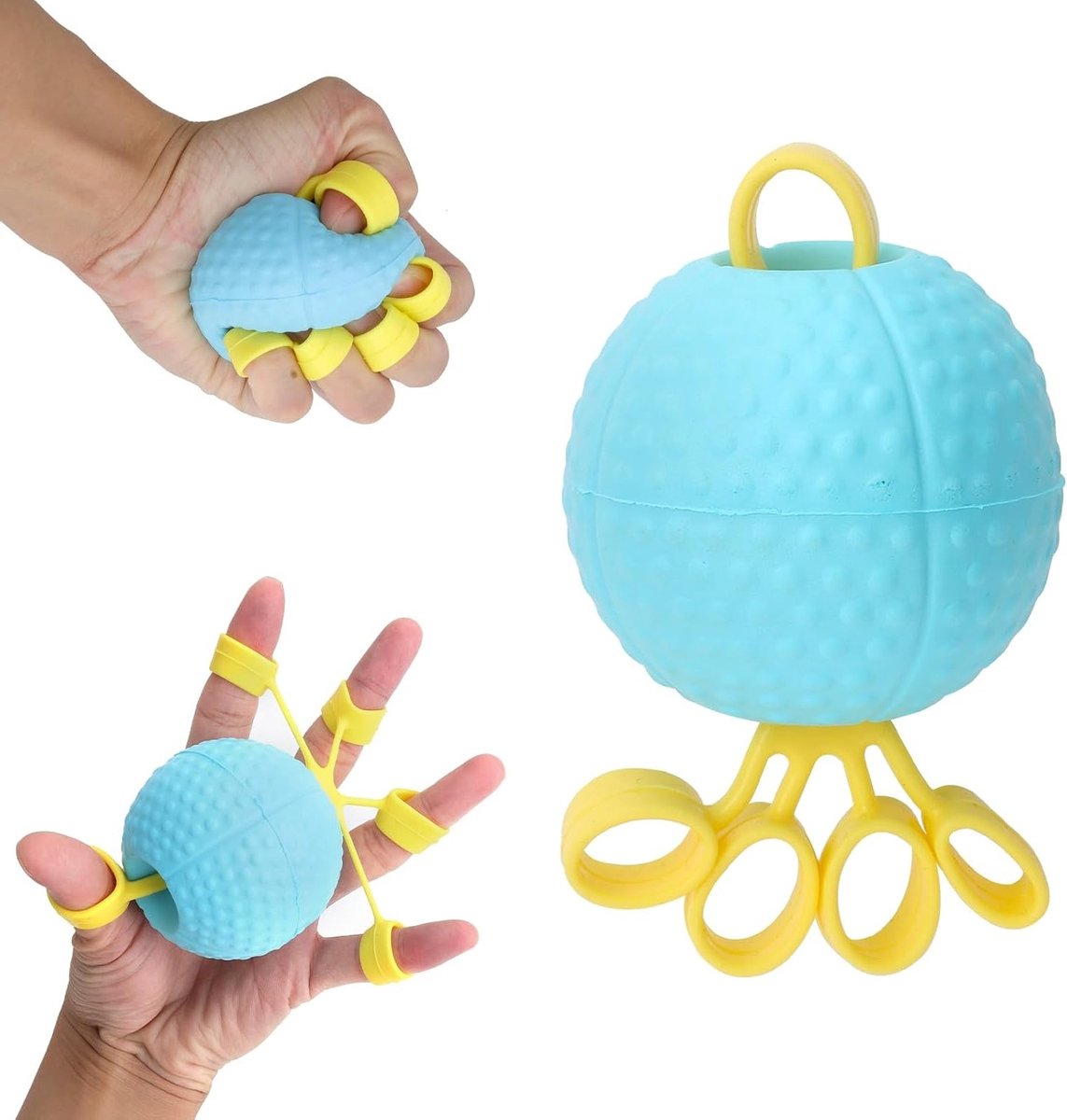 Handtrainer voor Gripkracht - Oefenbal voor Vingers, Herstel en Versterking Thuis en op het Werk