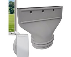 Koppelstuk Mobiele Airco Afvoerslang - universele connector Ø130–150 mm - verlengstuk voor airco slang - geschikt voor ramen, afzuiging en afvoerbuizen