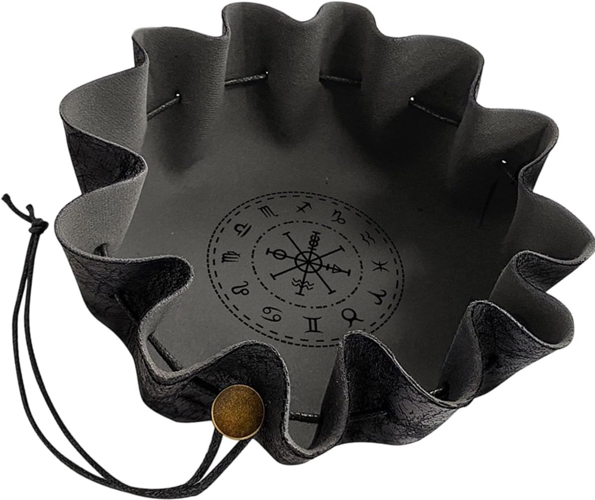 Dobbelstenen Dienblad - Opvouwbare Tas - Spel Organisatie - Intelligent Opvouwbaar - 28 x 28 cm - Dierenriem Patroon