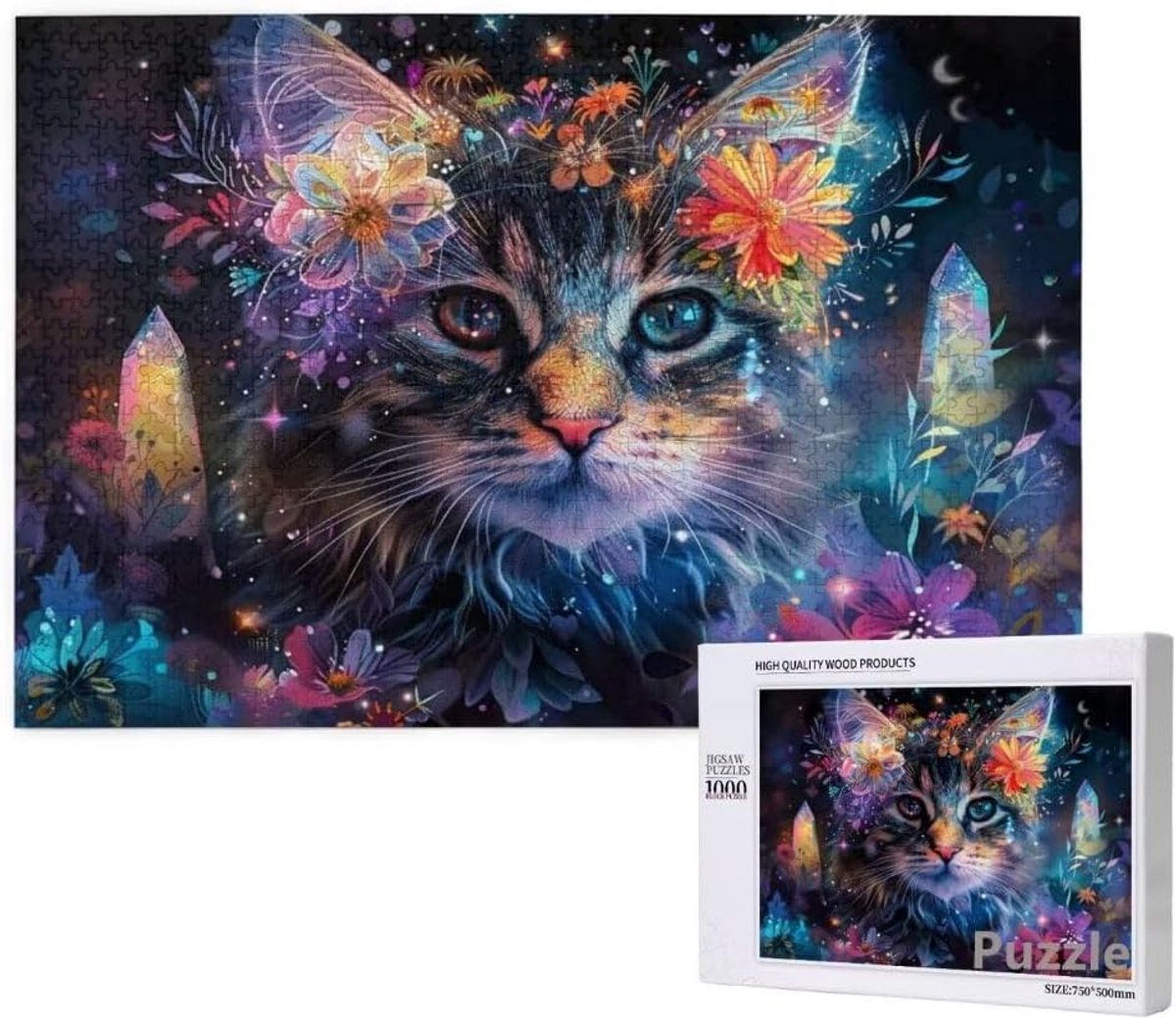 Puzzel 2000 stukjes - Bloemen Jigsaw - Ontspanning thuis - Uniek gesneden stukjes - 99 x 70 cm - Multicolor