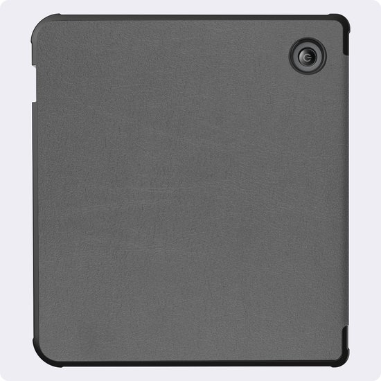 Hoes Geschikt voor Kobo Libra H2O - Luxe E-reader Bescherm Case - Hoesje Book Cover - Grijs — afbeelding 4