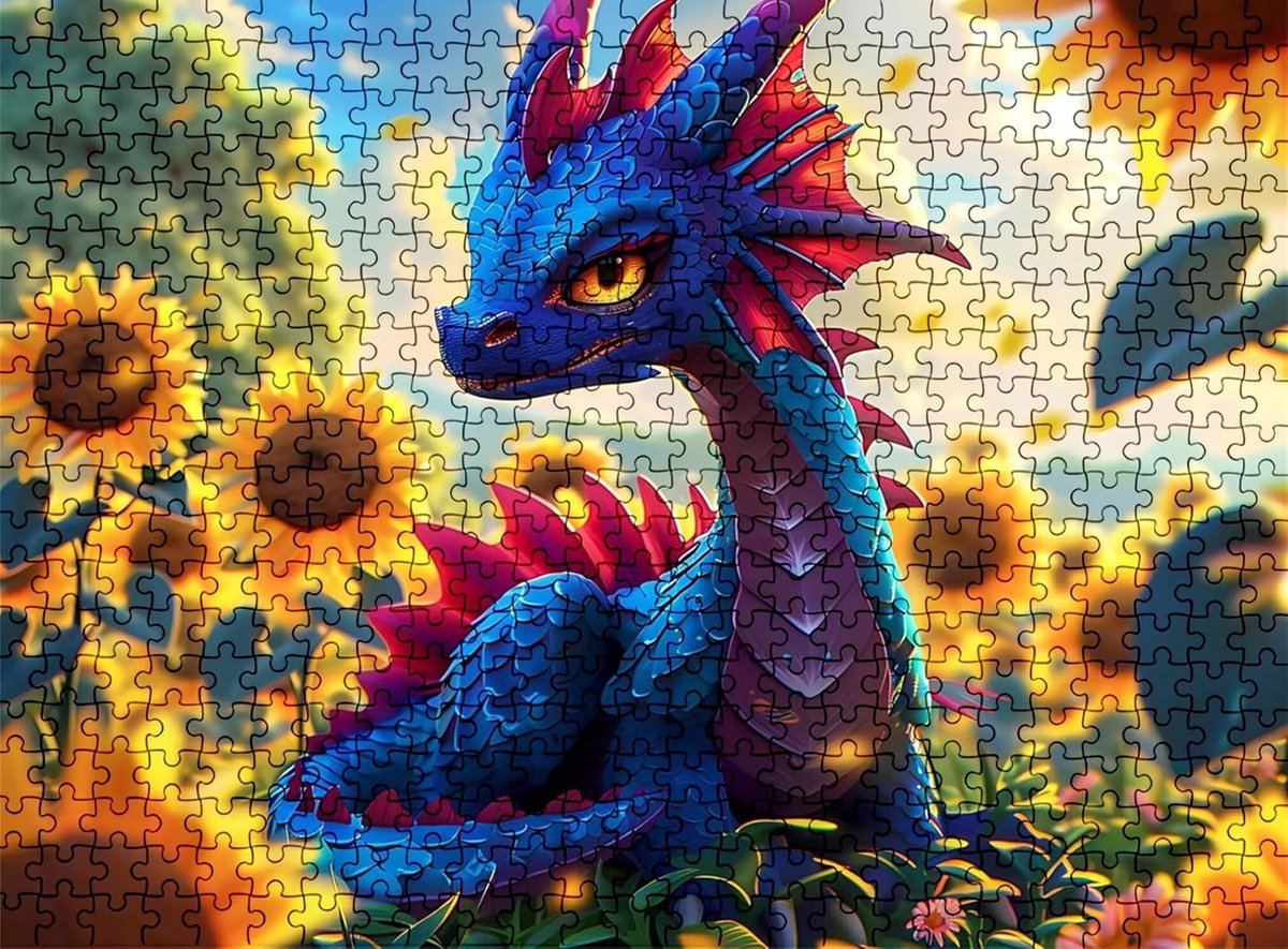 Houten Puzzel - Legpuzzel Stukjes - Familie Ontspanning - Inclusief Poster - 75 x 50 cm - Landelijke