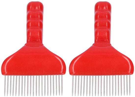 Dailygoods- Ontkapvork Lichtgewicht - Honingschraper - Honingschop - Bijenteelthulpmiddel - Kunststof/Roestvrij Staal - Afmeting 19x9cm - Honingvork van Dailygoods — afbeelding 3