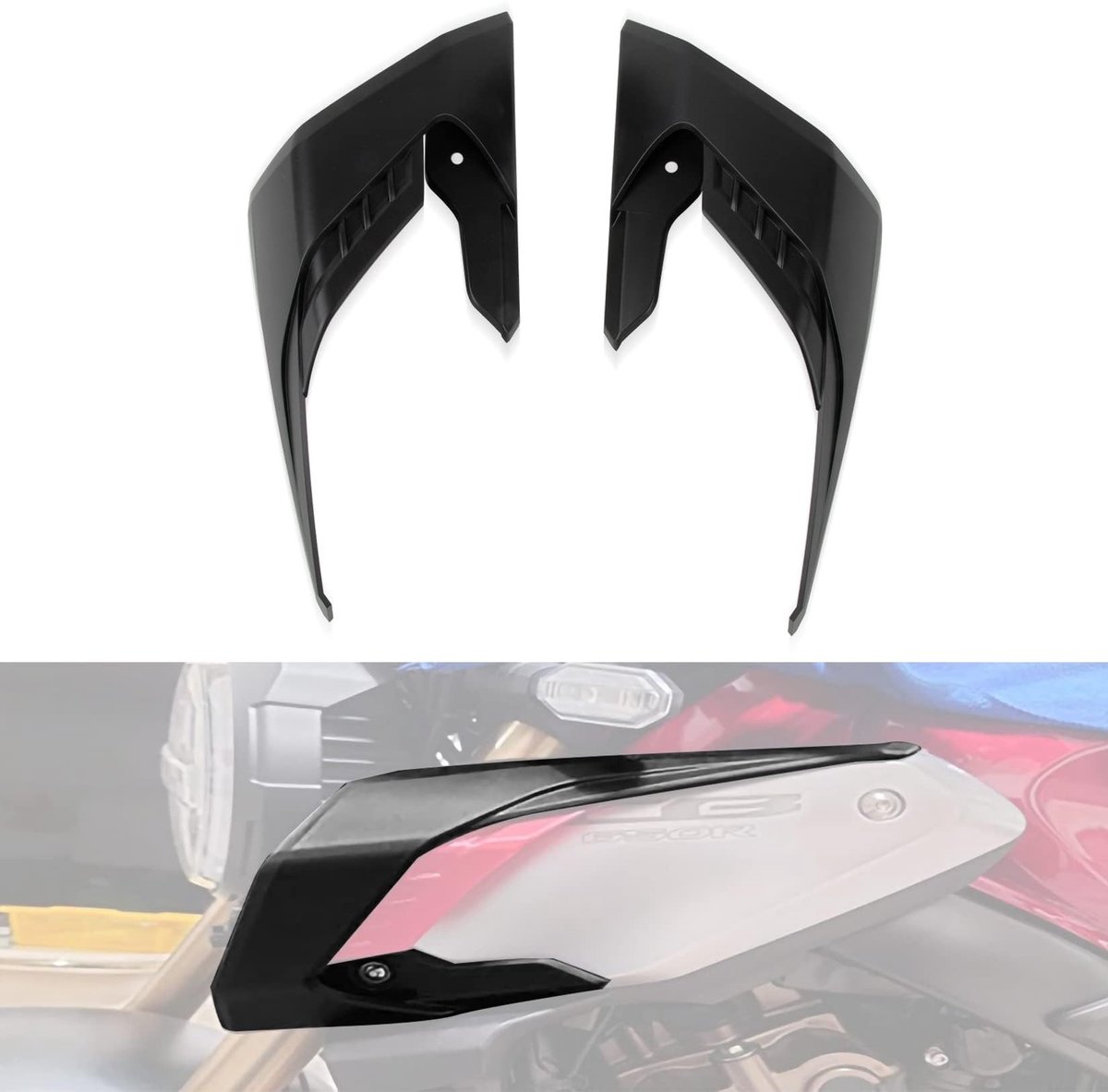 Dailygoods- Paneelwindscherm Schokbestendig - Zwembescherming - Motorfiets Accessoires - Eenvoudige Installatie - Hoogwaardig ABS-Kunststof - Geschikt voor CB650R 2018-2022 - Motorwindscherm