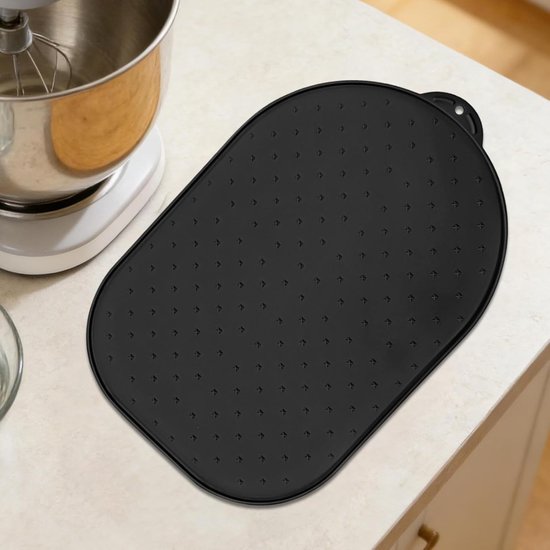 Antislipmat Keukenmachine - Glijmat Accessoire - Keuken Organisatie - Beschermt Werkbladen - ca. 40x27 cm - Zwart — afbeelding 3