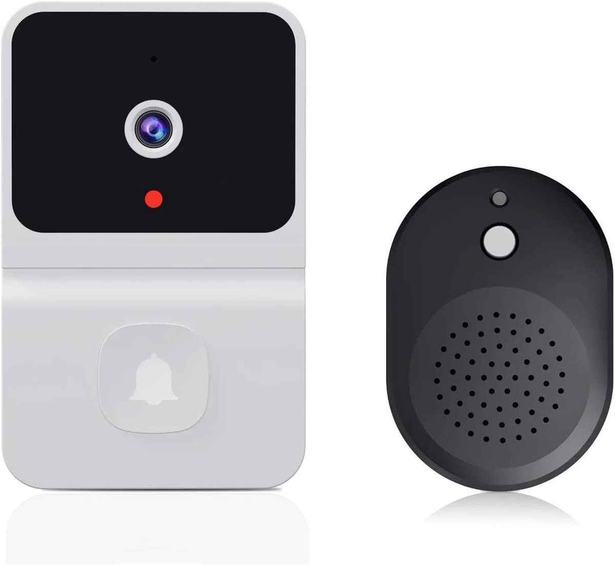 Draadloze Deurbel Camera - Video Intercom - Woning Beveiliging - Nachtzicht HD - 365 Dagen Batterij - Wit