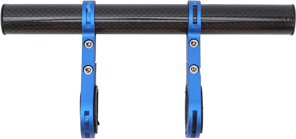 Fietsstuur Verlenger - Stuur Extender - Fiets Accessoires - Lichtgewicht Carbon - 20 cm - Blauw