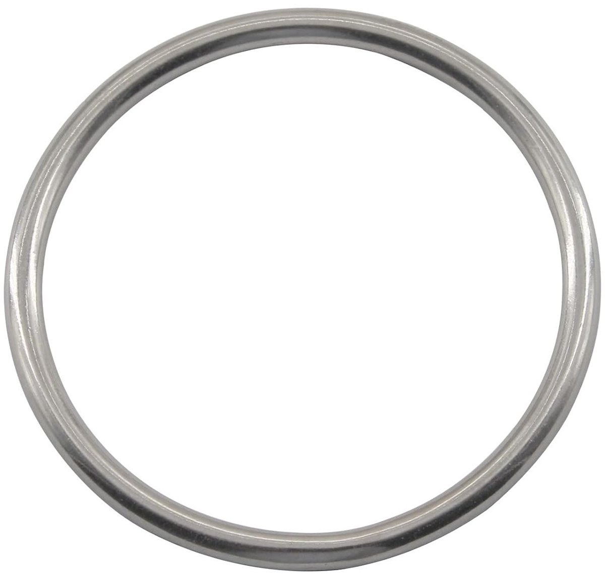 M16x100mm Ronde O Ring van 304 RVS - Naadloze Ring voor Handring, Hondenlijn en Tasaccessoires
