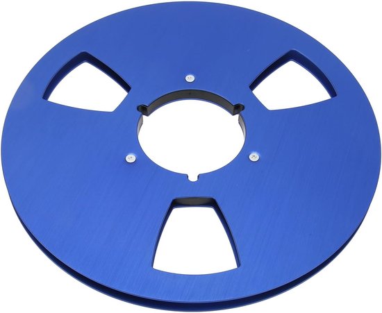 Lege Spoel - Aluminium Spoel - Muziek Opnemen - 3 Gaten Ontwerp - 10.5 Inch - Blauw — afbeelding 5