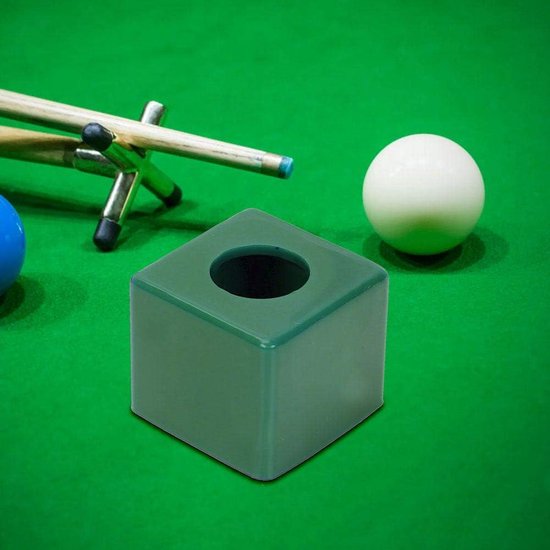 Krijthouder - Pool Accessoire - Biljart Spelen - Handen Vrij - 3x3x4 cm - Groen — afbeelding 3