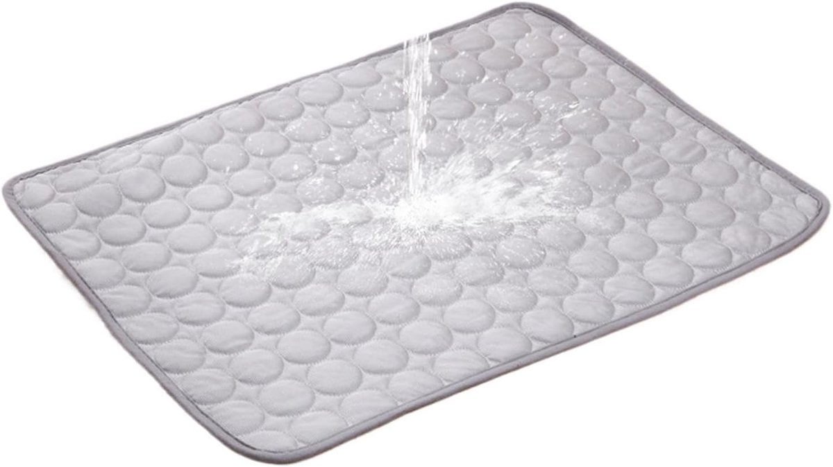 Hondenkoelmat - Koelmat Honden - Hitte Verlichten - Zonder Water Elektriciteit - 50x40 cm - Grijs