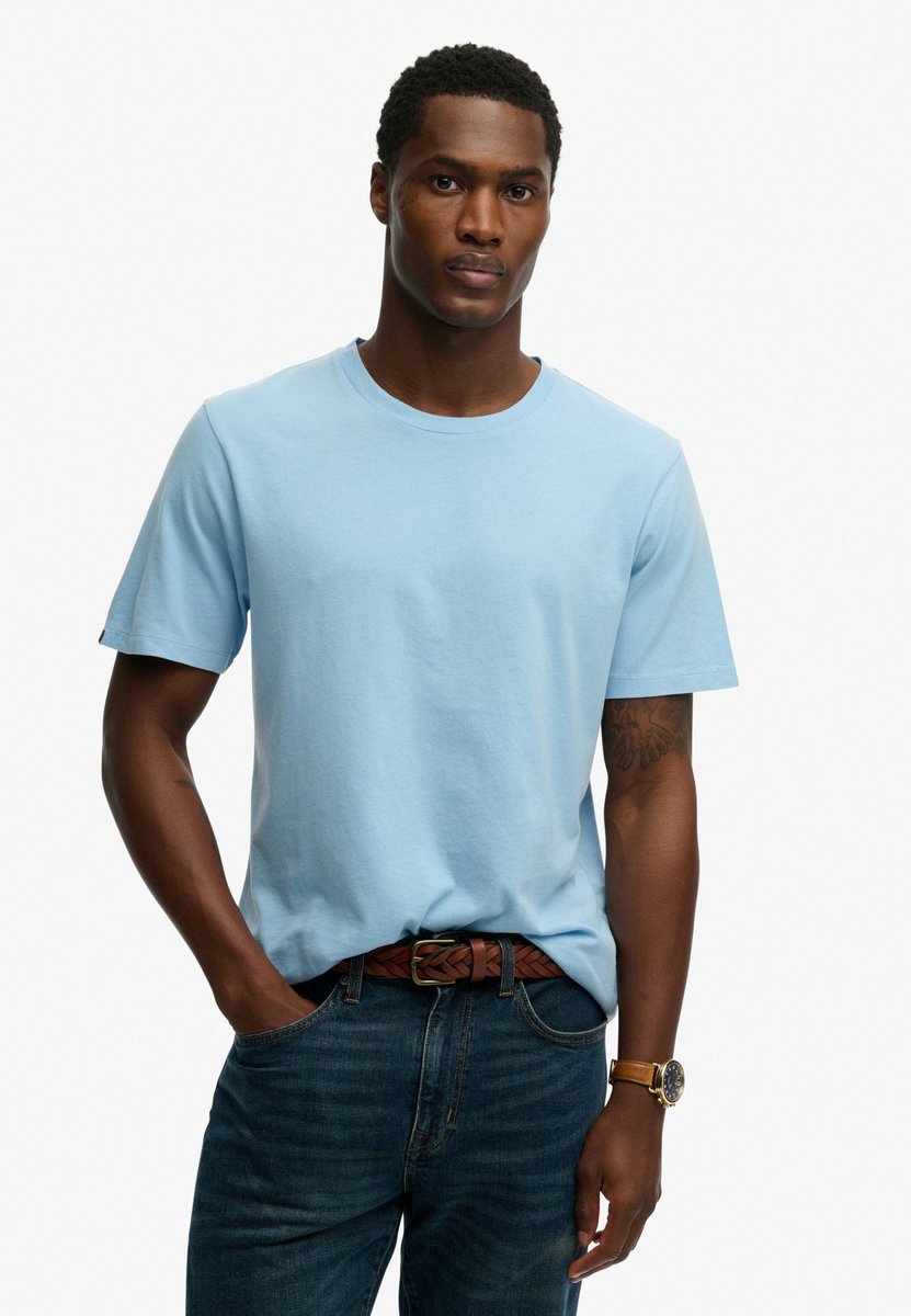 Superdry T-shirt Classic Essential Tee M1012226a Seafoam Mannen Blauw