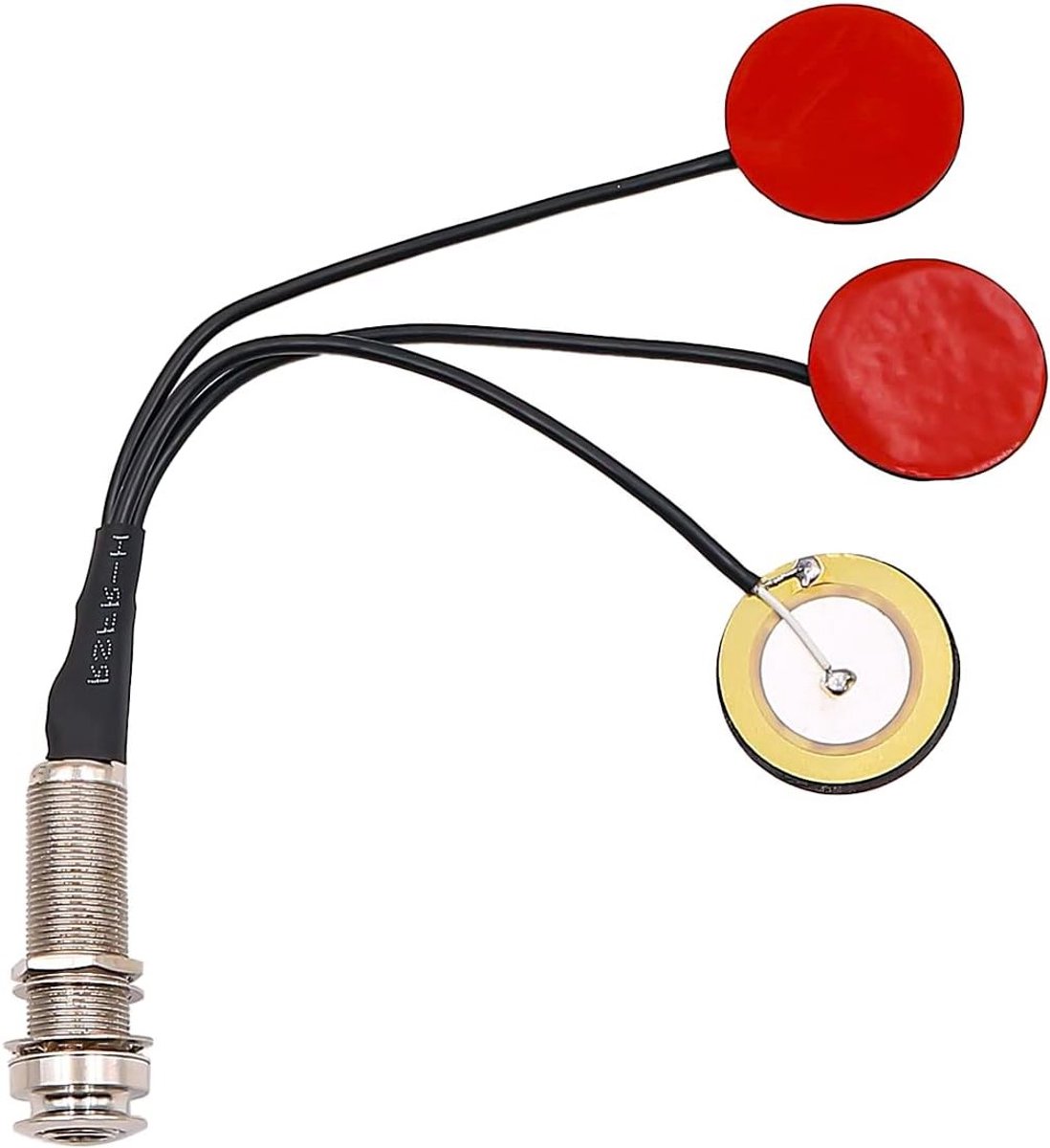 Zelfklevende Piezo Transducer Microfoon 3-in-1 Contact Pickup met Buzzer voor Gitaar, Viool en Ukulele