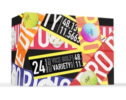 Vice Golf Variety Pack - 24 Golfballen - 8 Modellen - Perfect Cadeau voor Golfers - Golf Cadeau Idee - Voor Beginners tot Gevorderde Golfers