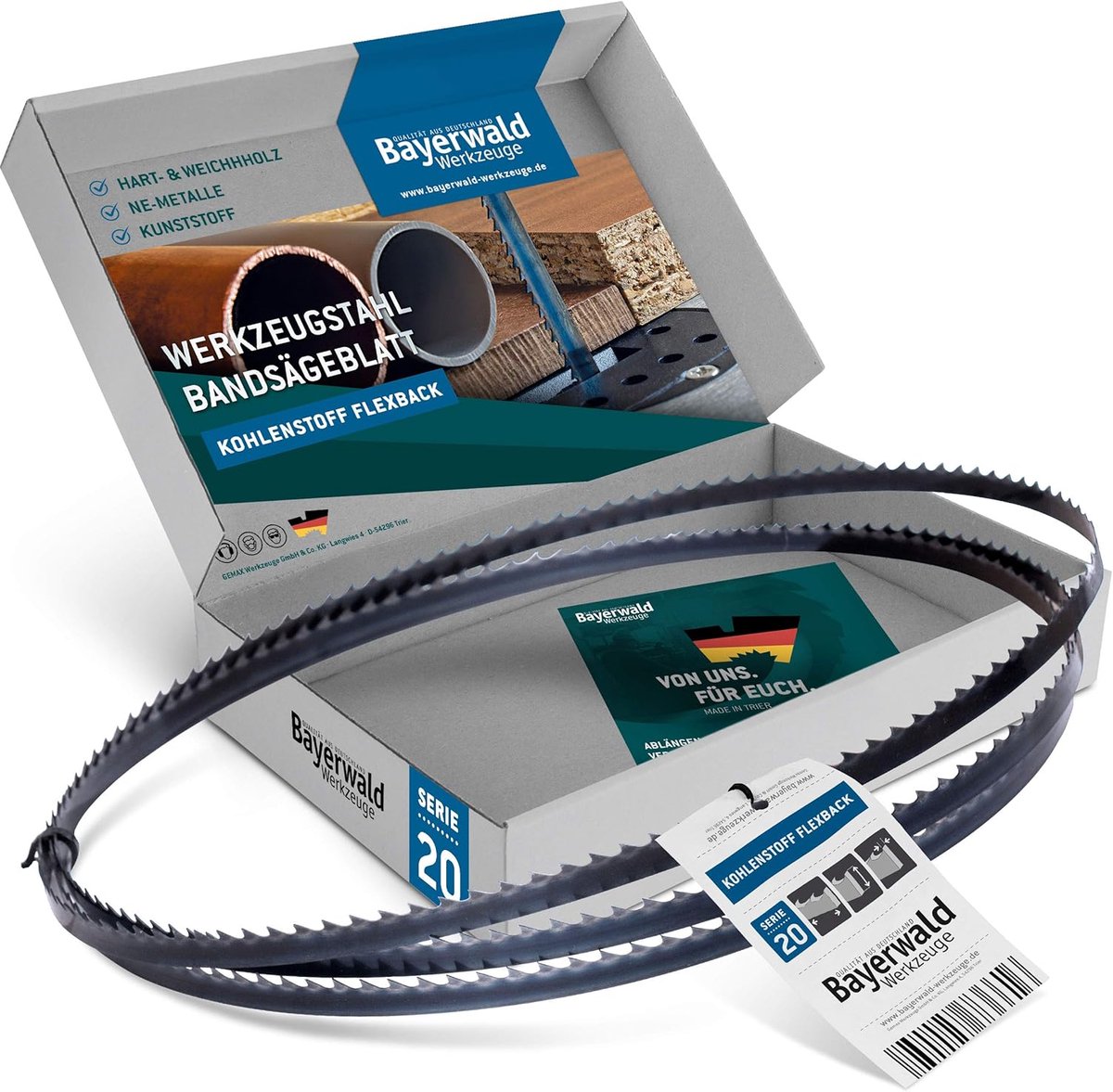 Bandschuurmachine zaagblad 1425 x 6 x 0.5 - gereedschapsstaal - flexibele strap - ideaal voor hout en kunststof - ShopVlot