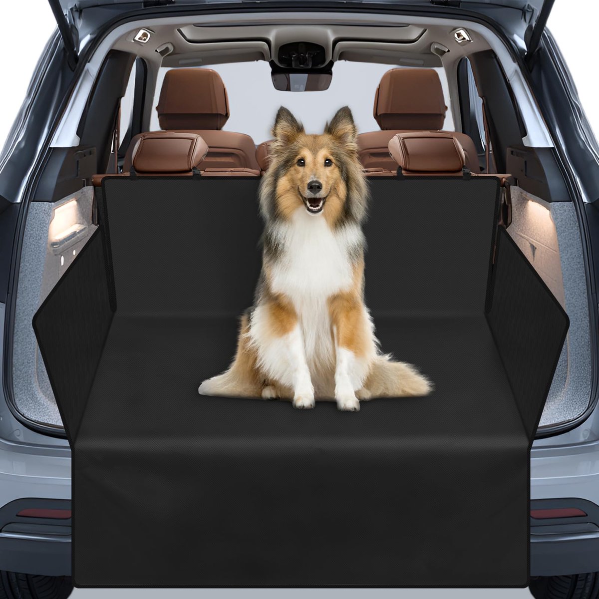 Universele Honden Kofferbak Beschermer voor Auto - Waterdichte Beschermmat met Zij- en Drempelbescherming - Krasbestendige Kofferbakmat voor Honden en Huisdieren - Anti-Vuil en Slijtvaste Autodeken voor Reizen