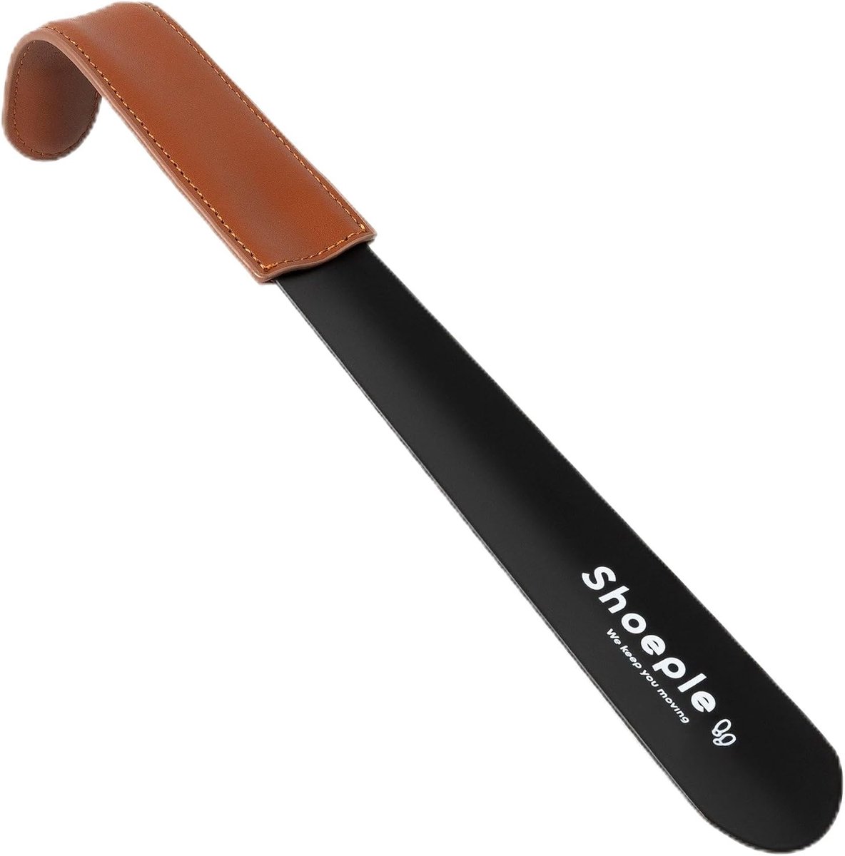 Schoenlepel 30 cm - RVS - Matte Zwart - Beschermt hiel van schoenen - SnelShoppen