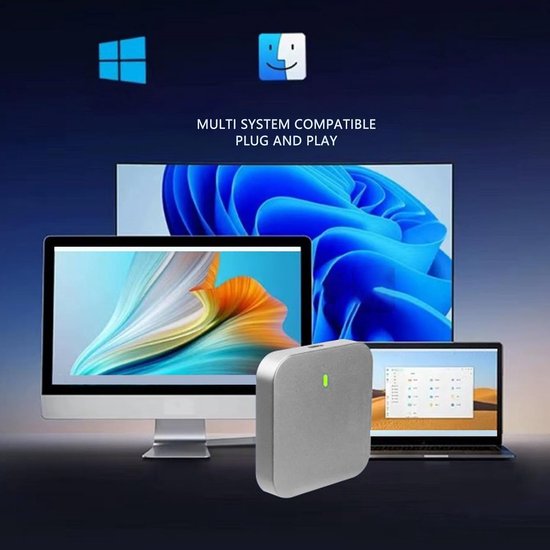 Magnetische Externe SSD - Draagbare Harde Schijf - Bestanden Opslaan - Snelle NVMe Technologie - 128GB - Zwart — afbeelding 3